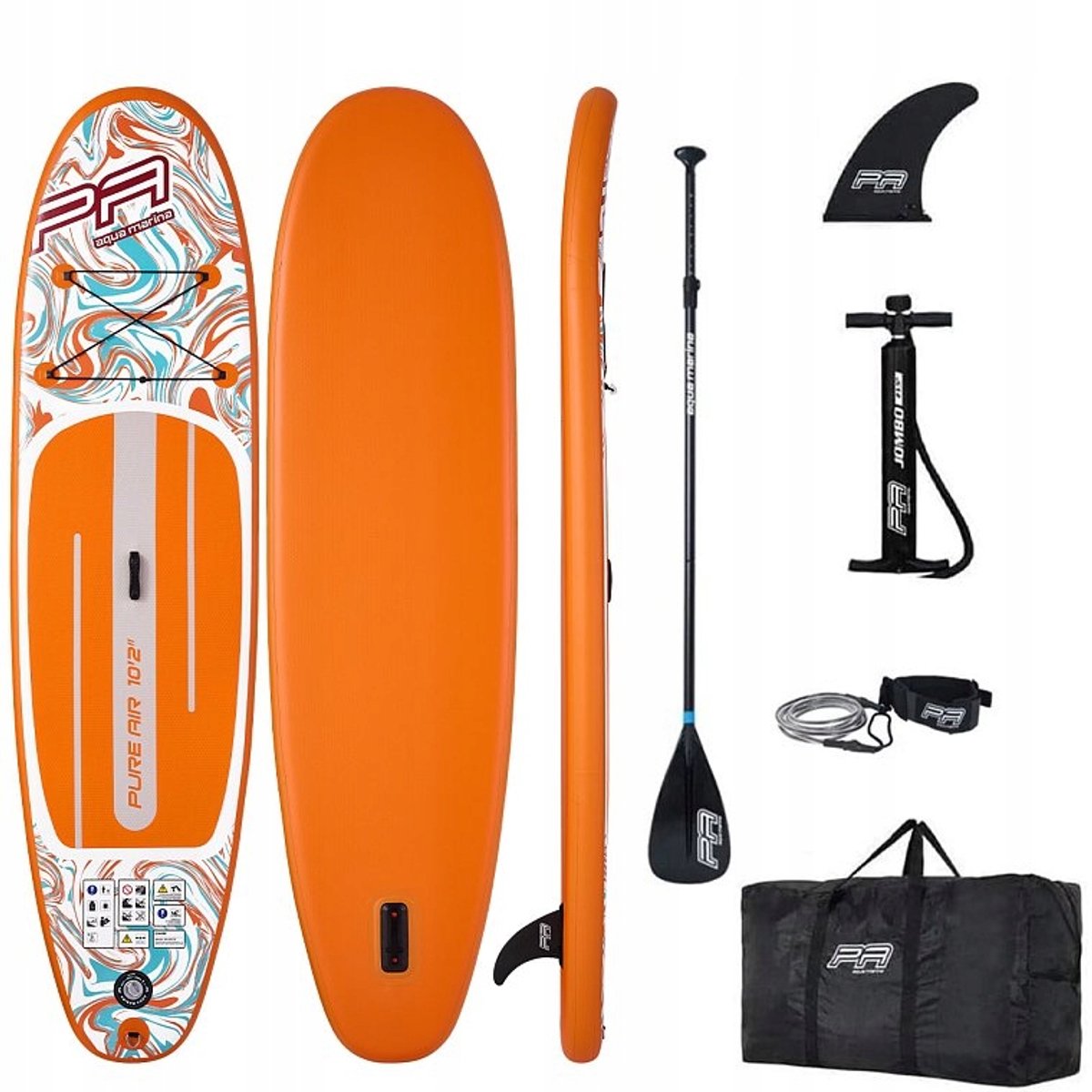 Aqua Marina Coast Orange SUP Board 310 cm - Stabiel & Veelzijdig