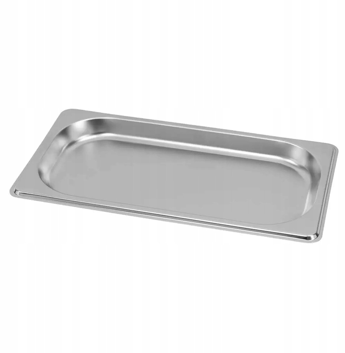 Mega-M Professionele GN 1/3 Bak - 32,5x17,6 cm - Diepte 20 mm - RVS - Gastronorm Tray - Roestvrij Staal - Ondiep model - Voor Buffet en Presentatie
