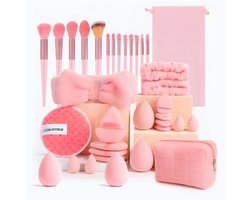 Make-Up Set - Make-Up Kwasten - Beautyblenders - Make-Up Accessoir Pakket - Beauty Blender - Make-Up Accessoires - Powder Puff Triangle - Christmas Gift for Women - Sinterklaas Gift - Cosmetics