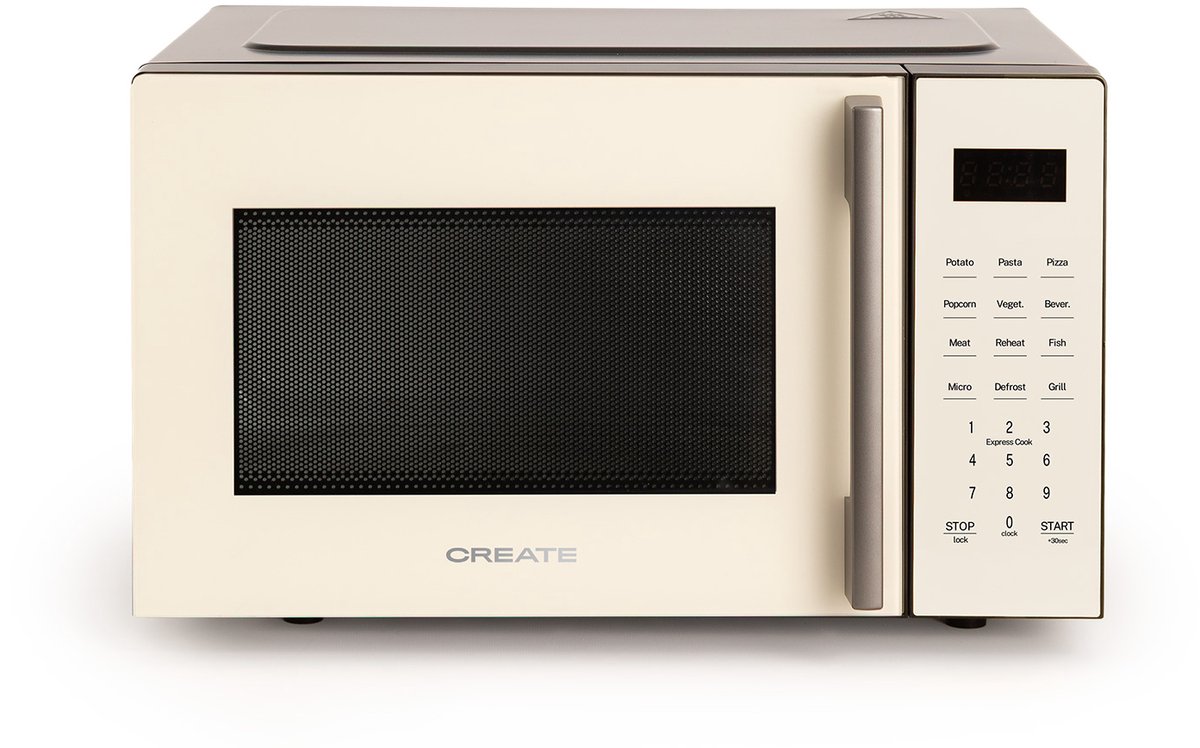 CREATE - Magnetron 23L met grill- en ovenfunctie 1000W - Gebroken wit - MICROWAVE STUDIO