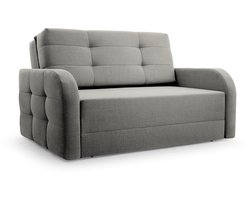 Porto 120 - Slaapbank - Compact en Multifunctioneel - 141 x 100 x 90 cm - Eenvoudig Uitklapbaar & Decoratieve Stiksels - Cappuccino (BRAGI 34)
