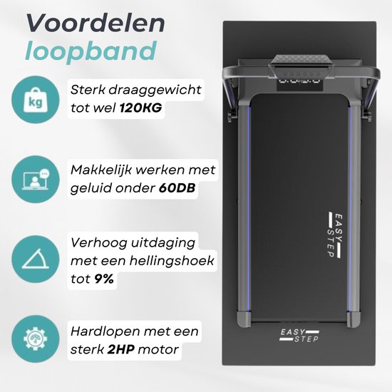 Loopband 4-in-1 - Helling Tot 12 Km/u - Sportief Thuis Gebruik Opvouwbaar Wandelkamer Loopband