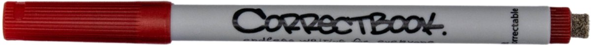 Correctbook Pen - Fineliner Rood - 0.6mm - Voor uitwisbaar notitieboek