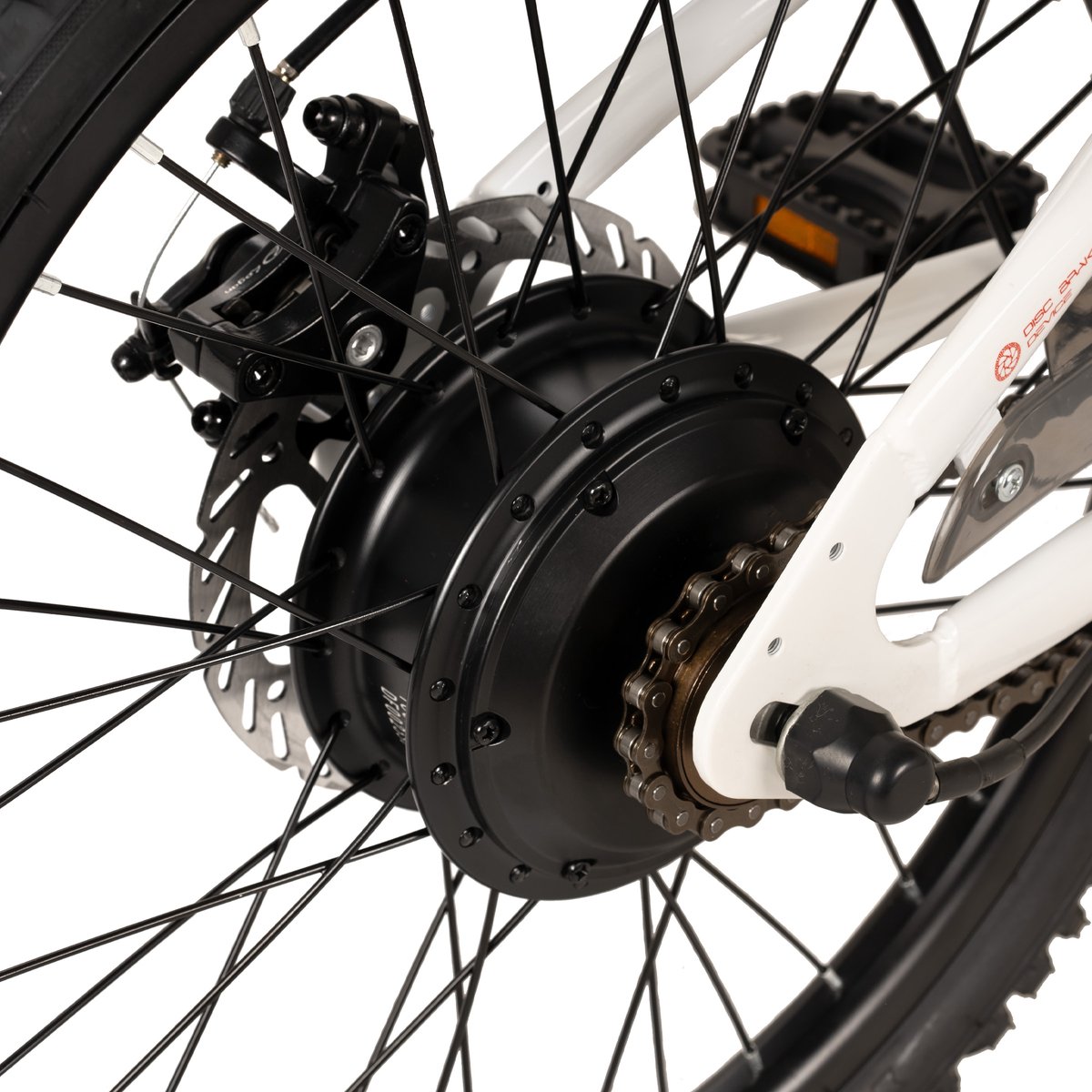 JOYSTAR 20 Inch Elektrische Kinder Mountainbike - 250W E-Bike voor Kinderen (7+ Jaar) - 25 km Actieradius - Met Verwijderbare Accu & Schijfremmen – Spaakwiel - Wit thumbnail 4