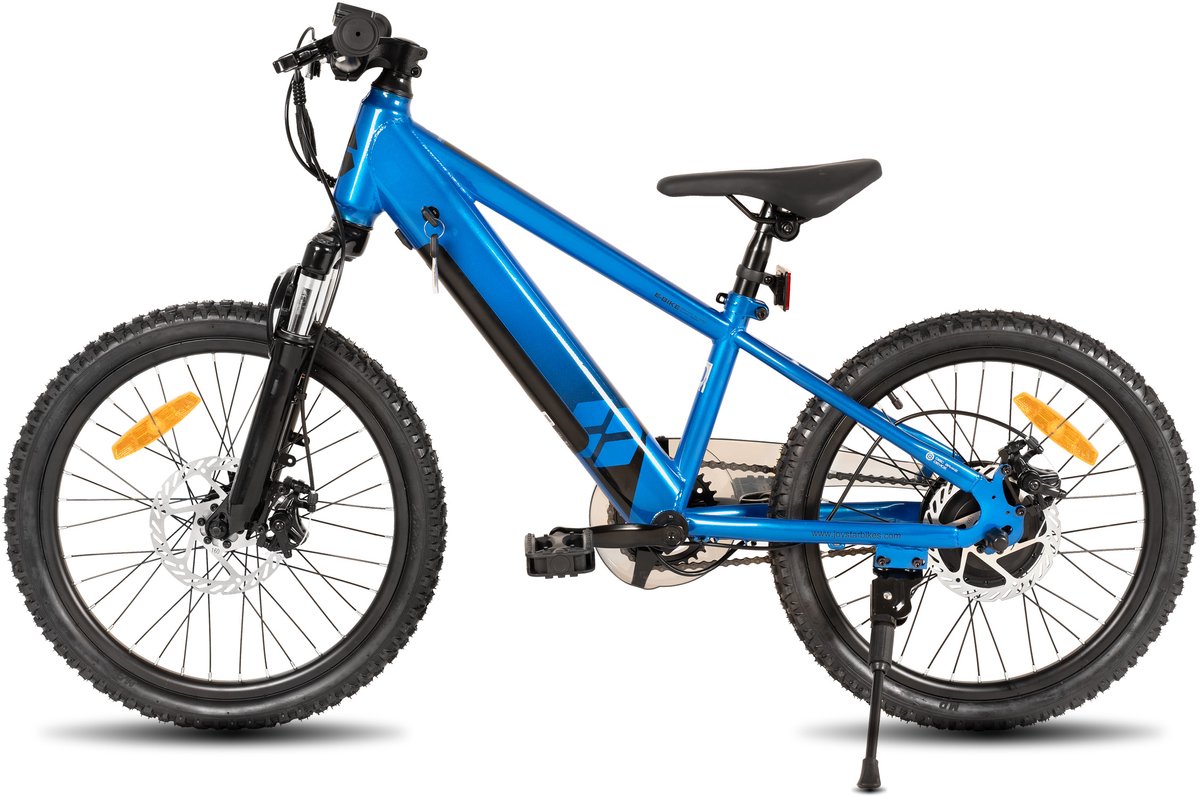JOYSTAR 20 Inch Elektrische Kinder Mountainbike - 250W E-Bike voor Kinderen (7+ Jaar) - 25 km Actieradius - Met Verwijderbare Accu & Schijfremmen – Spaakwiel - Blauw thumbnail 6