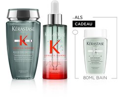 Kérastase Genesis Homme Duo + Cadeau - Anti-haaruitval Mannen Shampoo 250ml & Serum 90ml + Verdikkende Shampoo 80ml cadeau – Anti-haarverlies behandeling voor Mannen