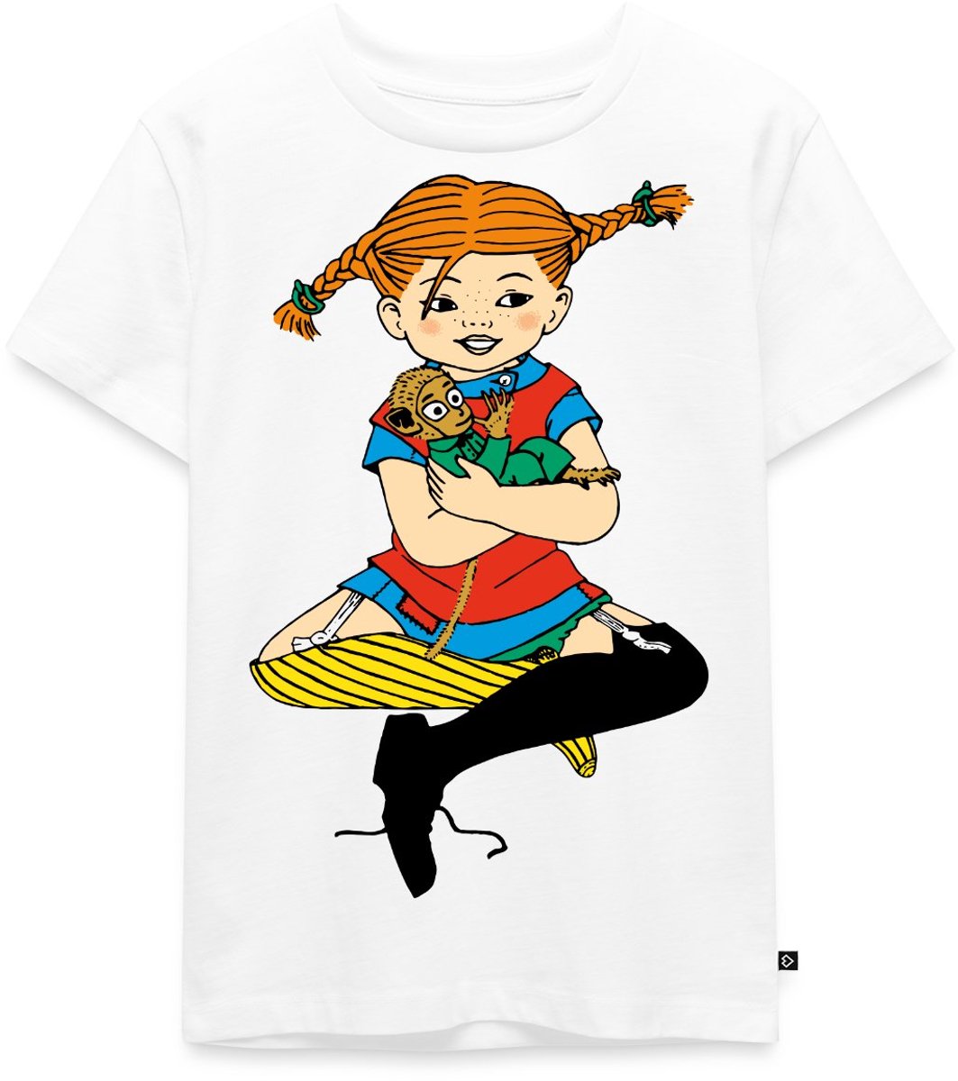 Pippi Langkous En Meneer Nilsson Premium T Shirt Kinderen