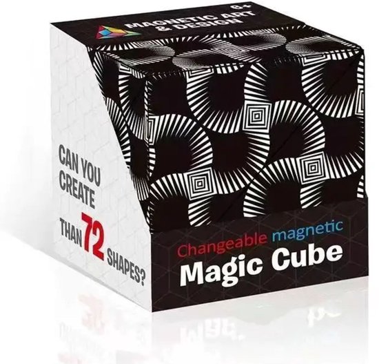 Jojoy - Magnetische Puzzelkubus - Fidget Cube - 70+ Vormen - Anti-Stress Speelgoed - Breinbreker - Hallu - CUBIXIE