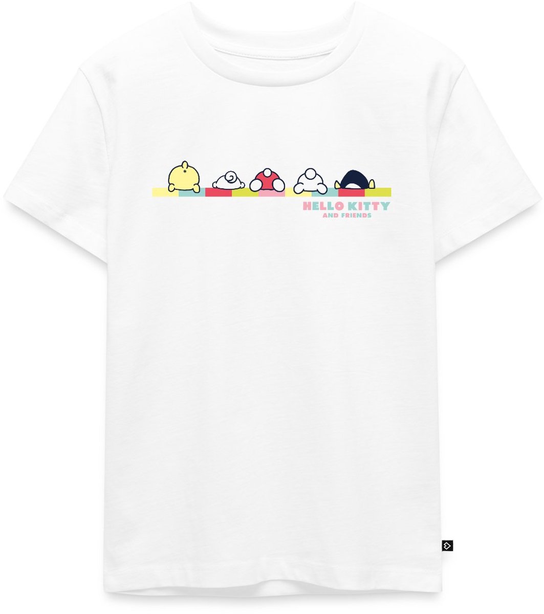 Hello Kitty En Vrienden Achterste Premium T Shirt Kinderen