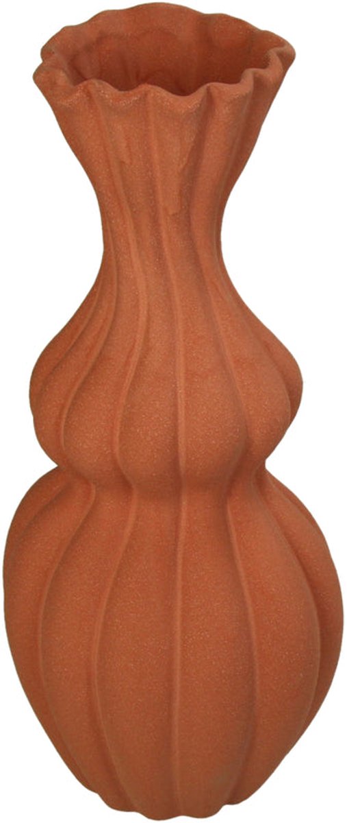 Vase Stoneware Brown 15.5x15.5x35.5cm