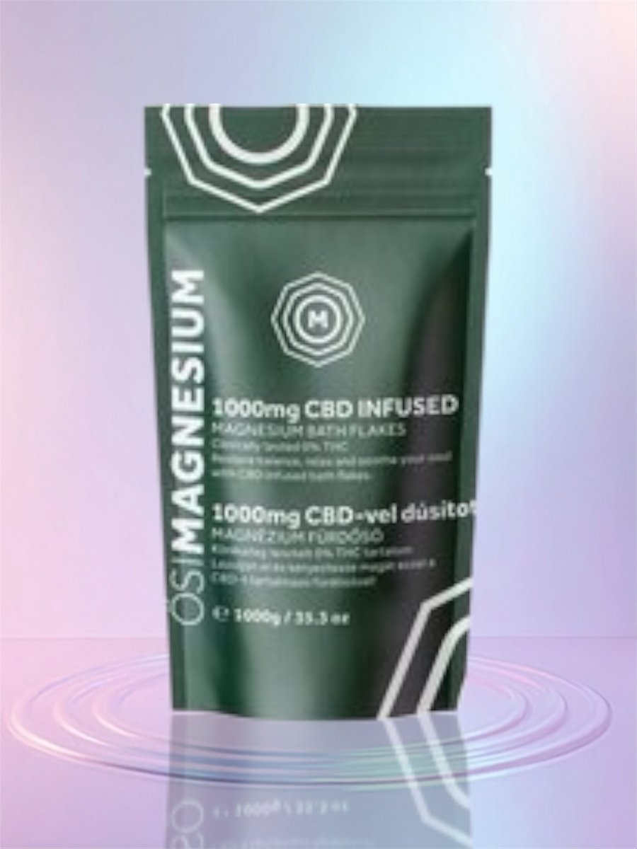 CBD Infused Magnesium Bath flakes/ Magnesium Badzout verrijkt met CBD