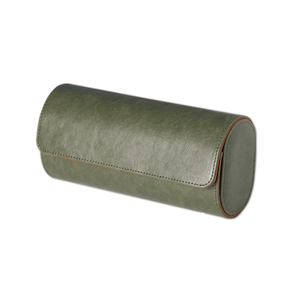 Horloge verpakkingsdoos opbergdoos, gestikt één stuk PU leer - bruin