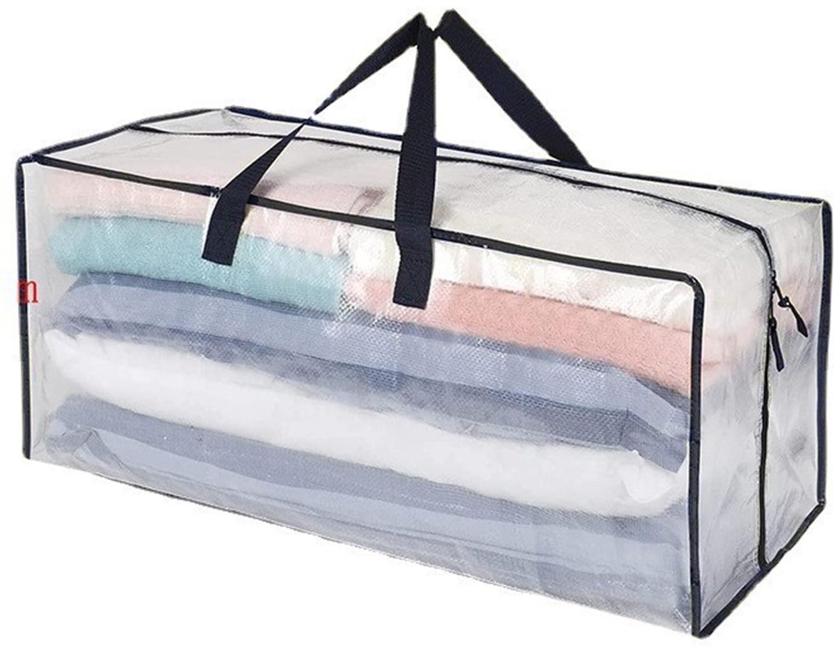 Unyqoos® Ruime en stevige opbergtas met ritssluiting voor kleding en meer