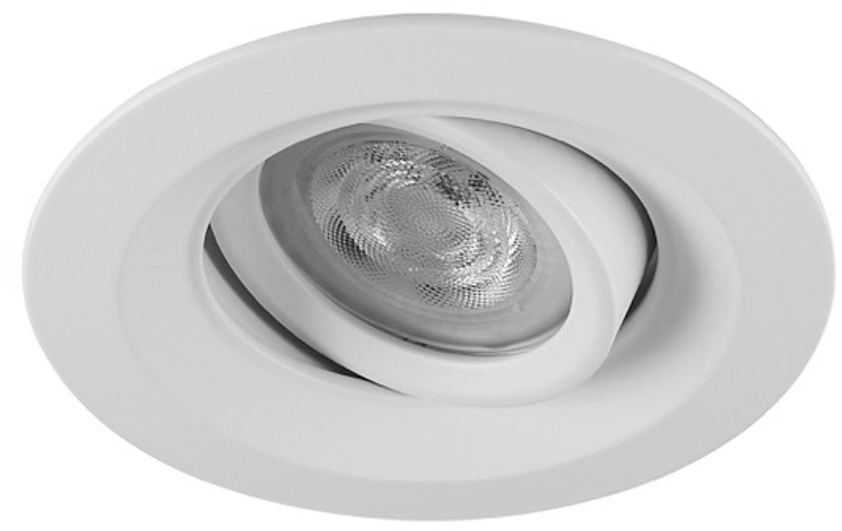 LED inbouwspot Vilde -Rond Wit -Warm Wit -Dimbaar -4W -Philips LED