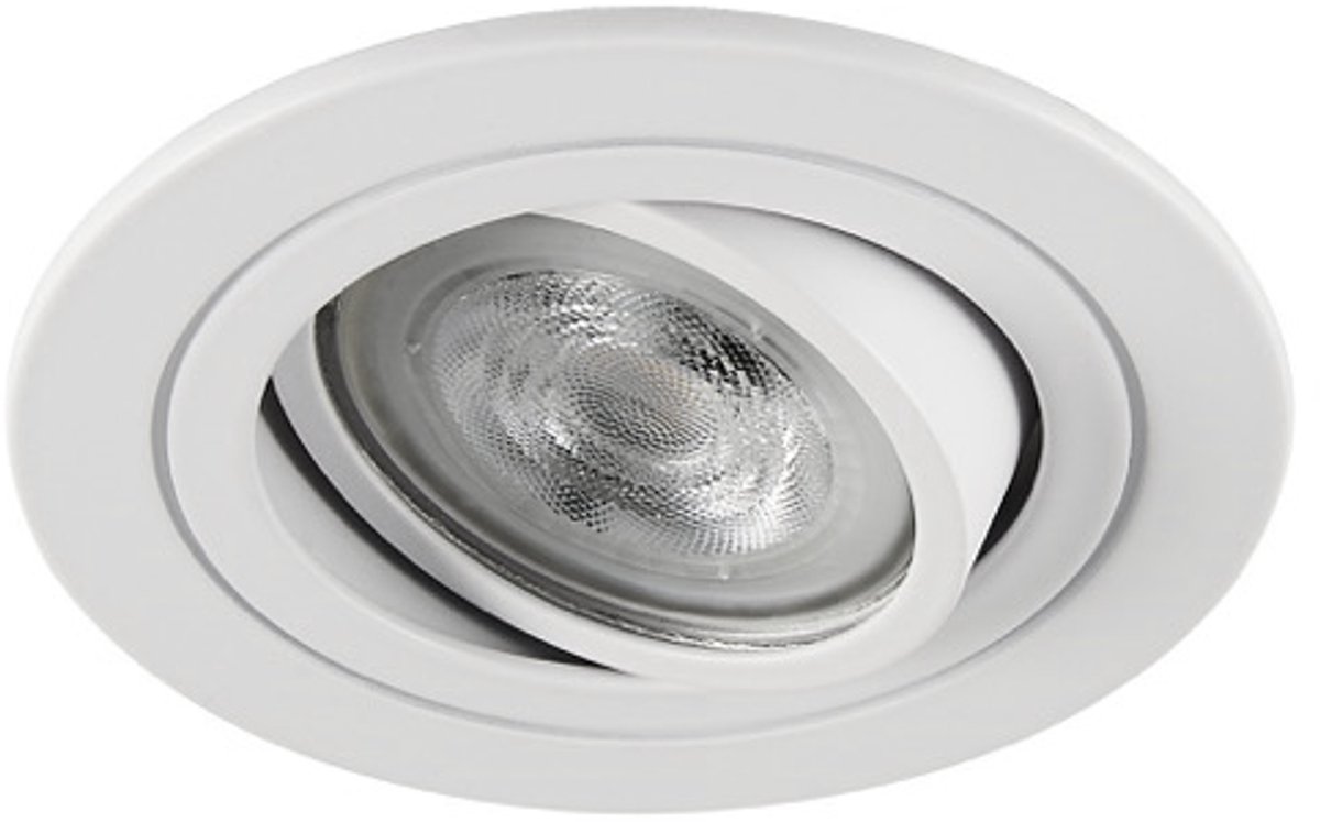 LED inbouwspot Gijs -Rond Wit -Extra Warm Wit -Dimbaar -3W -Philips LED