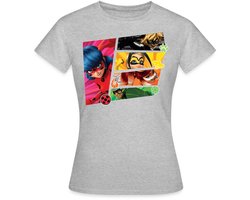 Miraculous Superhelden Ladybug Chat Noir Vesperia T-Shirt Dames