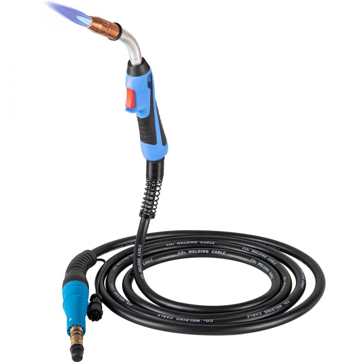 MIG/MAG Laspistool - Vervangende Lastoorts - 4,6 m Flexibele Kabel - 250 A - Inschakelduur 60% - Voor Intensief Industrieel Gebruik - Robuuste Constructie