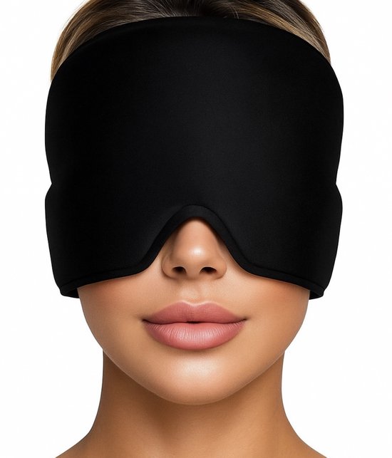 Masque anti-migraine Estacks - bonnet anti-migraine - masque pour les yeux - compresse froide - 625 grammes de gel - migraine