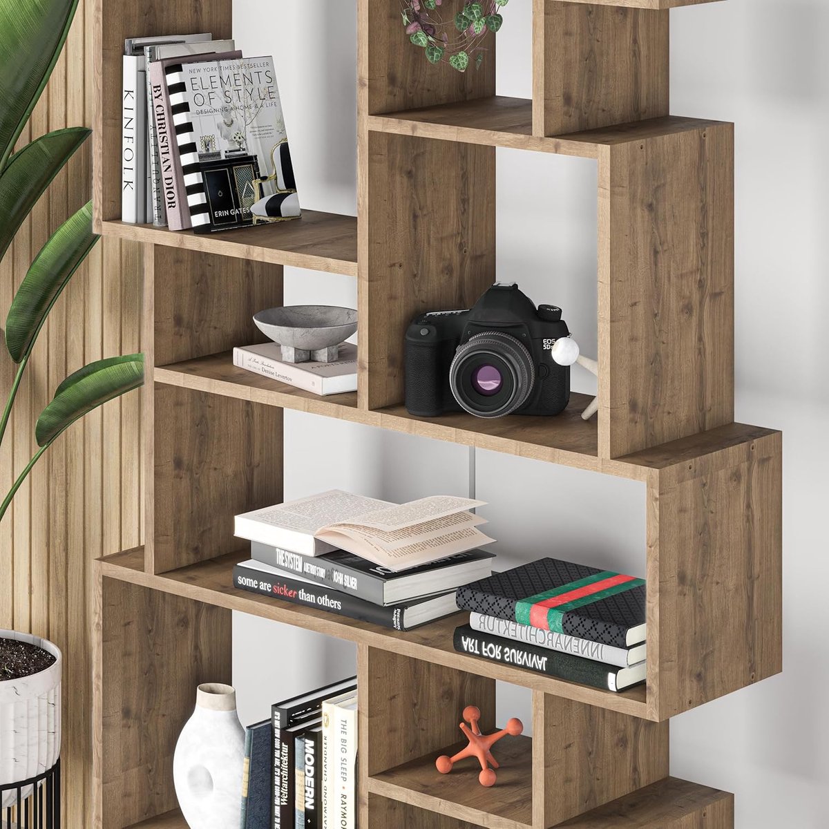 6-Niveau Boekenkast – 96x26x169 cm - 96x26x169 cm - 96x26x169 cm – Eenvoudig te - Medahomestore