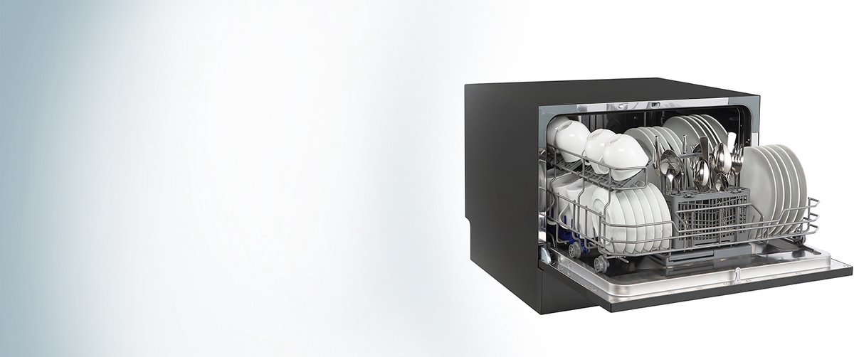 Heinrich's HTG 8840 mini vaatwasser - 7 programma's - gebruik slechts 6,5 liter per cyclus - zwart — afbeelding 7