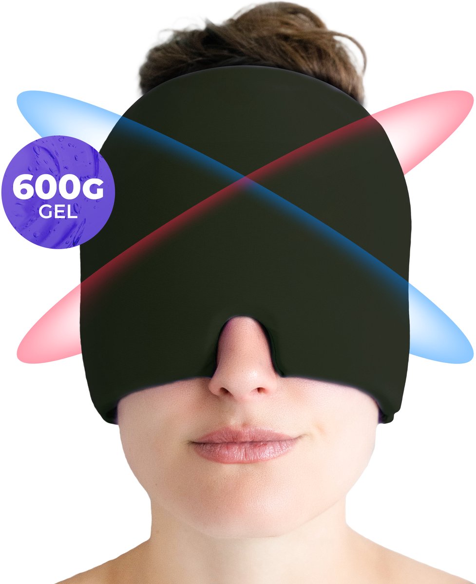 Ryce® Migraine Muts - Masker - Extra Dik 600G - Hoofdpijn - Warmte & Koude Therapie - Hot Cold Pack - Donkergroen