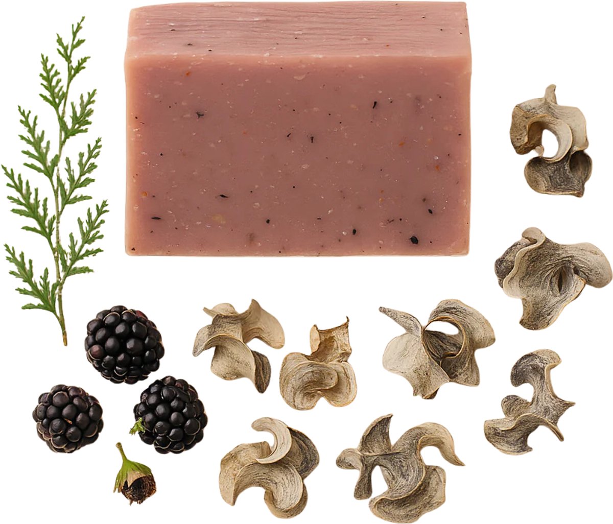 RNCosmetics – Blackberry & Abrikoos Zeep – Fruitige Boost Douchezeep – Natuurlijke Oliën & Vitamine C – Hydraterend, Voedend & Verfrissend – Voor Zijdezachte, Gerevitaliseerde Huid – Handgemaakte Body Bar