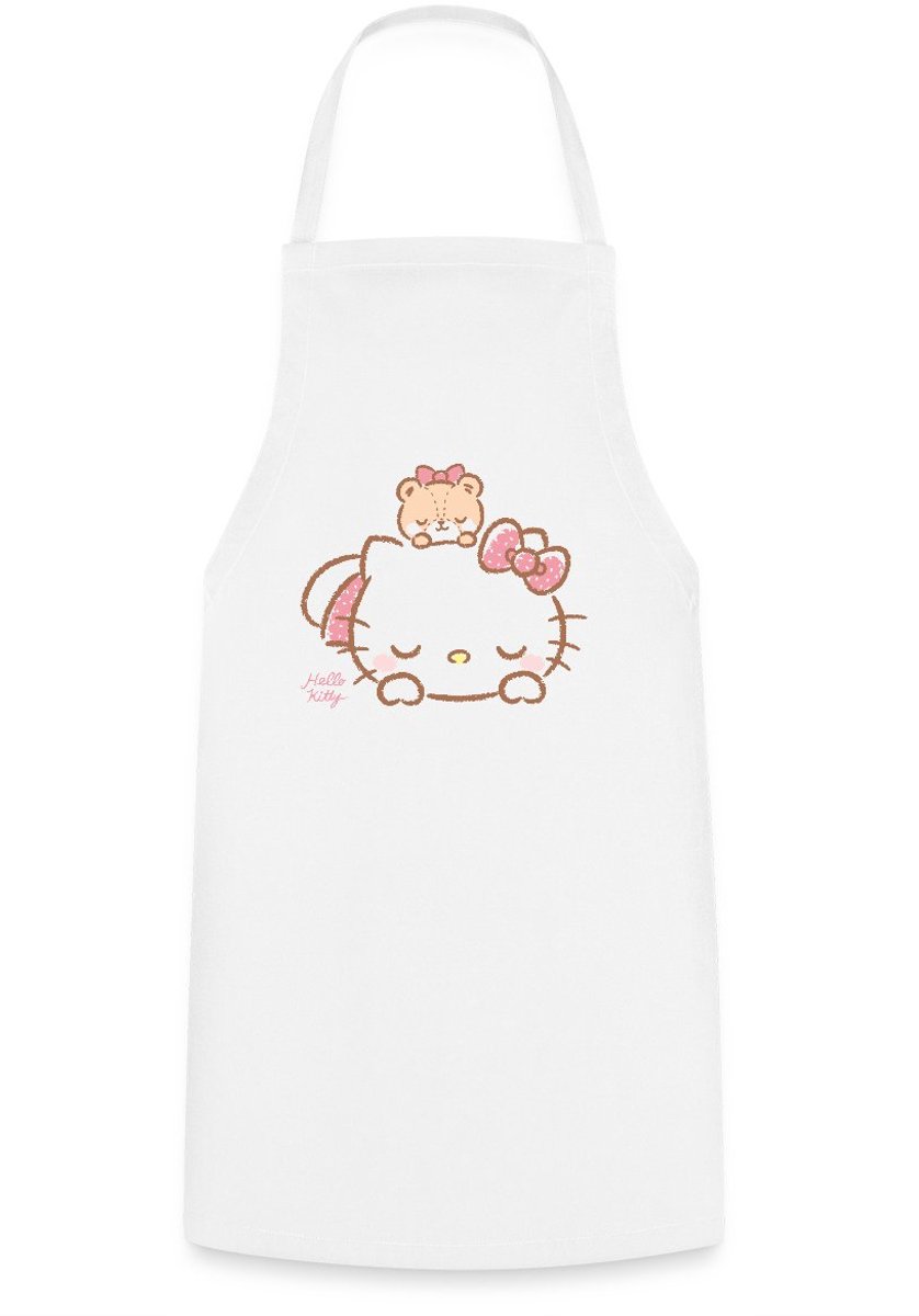 Hello Kitty Met Teddy Op Haar Rug Keukenschort