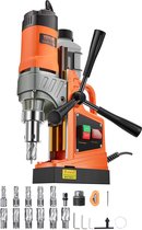 VEVOR Professionele Kernboormachine Magneetboormachine Magneetkracht 12500 N, 850 RPM 1450 W Magneetboormachine 40 mm Max. Magneetkernboorsysteem Voor Scheepsbouw, Bruggenbouw Etc. Oranje