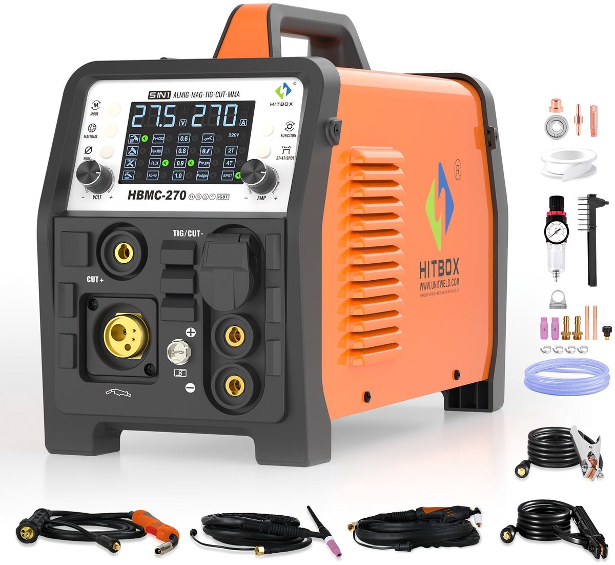 Lasapparaat – Lasmachine – Booglasapparaat – Elektrodelasapparaat – Plasma Snijder – 6-in-1 Multifunctioneel – 250A 220V – Gas & Gasloos – Compact & Draagbaar – foto 3