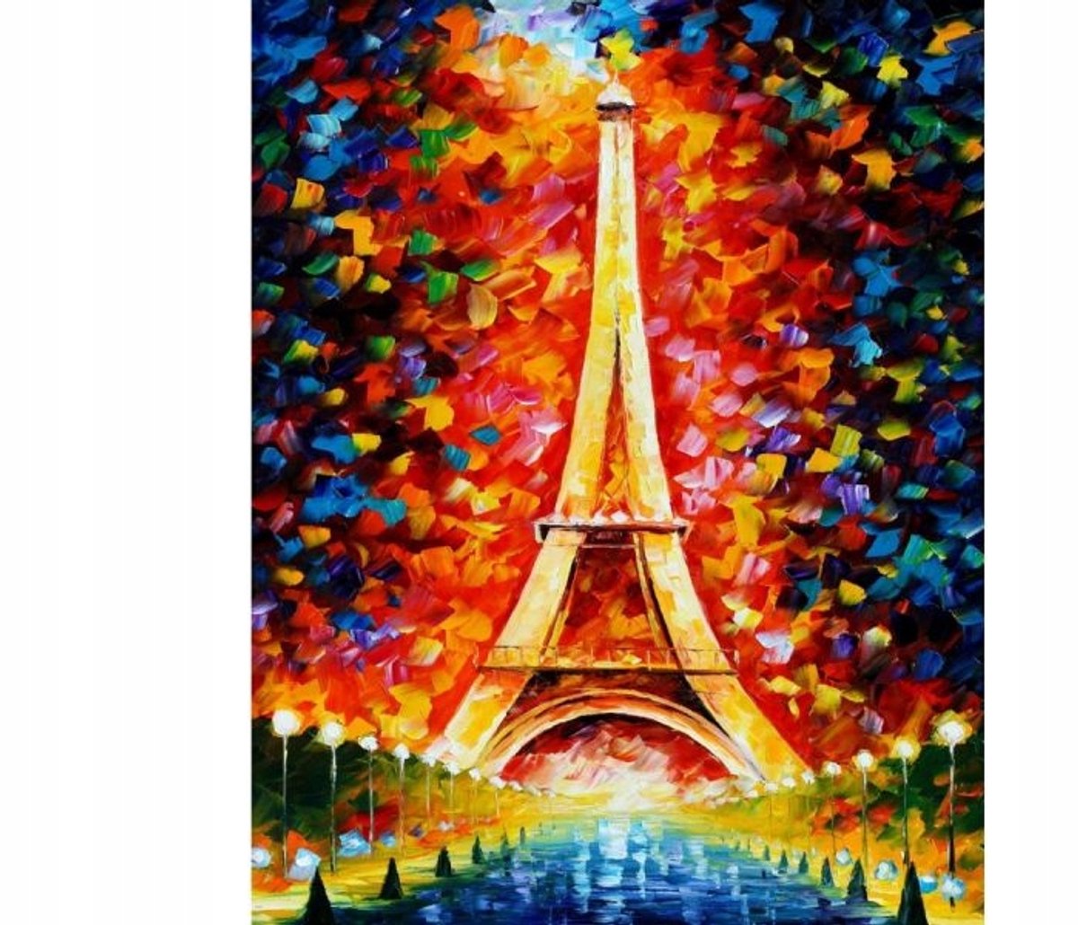 Diamond Painting Kit: Eiffelpoorten 30x40cm