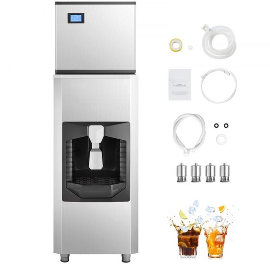 IJsblokjesmachine / IJsblokjesmaker - Commercieel - Capaciteit 226,8 kg/dag - Opslagbak 80 kg - Productie 9 kg/min - Zelfreinigend - Touchscreen - Horeca van Merkloos — afbeelding 5