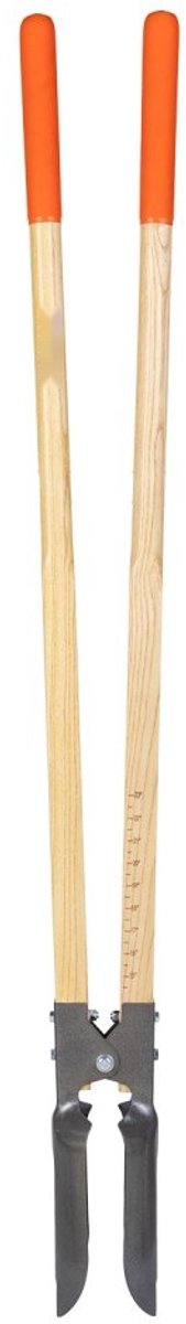 Paalgatboor - Handmatige Paalgatschep - 146 cm Lengte - Zware Uitvoering - Houten Handgrepen - Metalen Bladen - Schaalmarkeringen