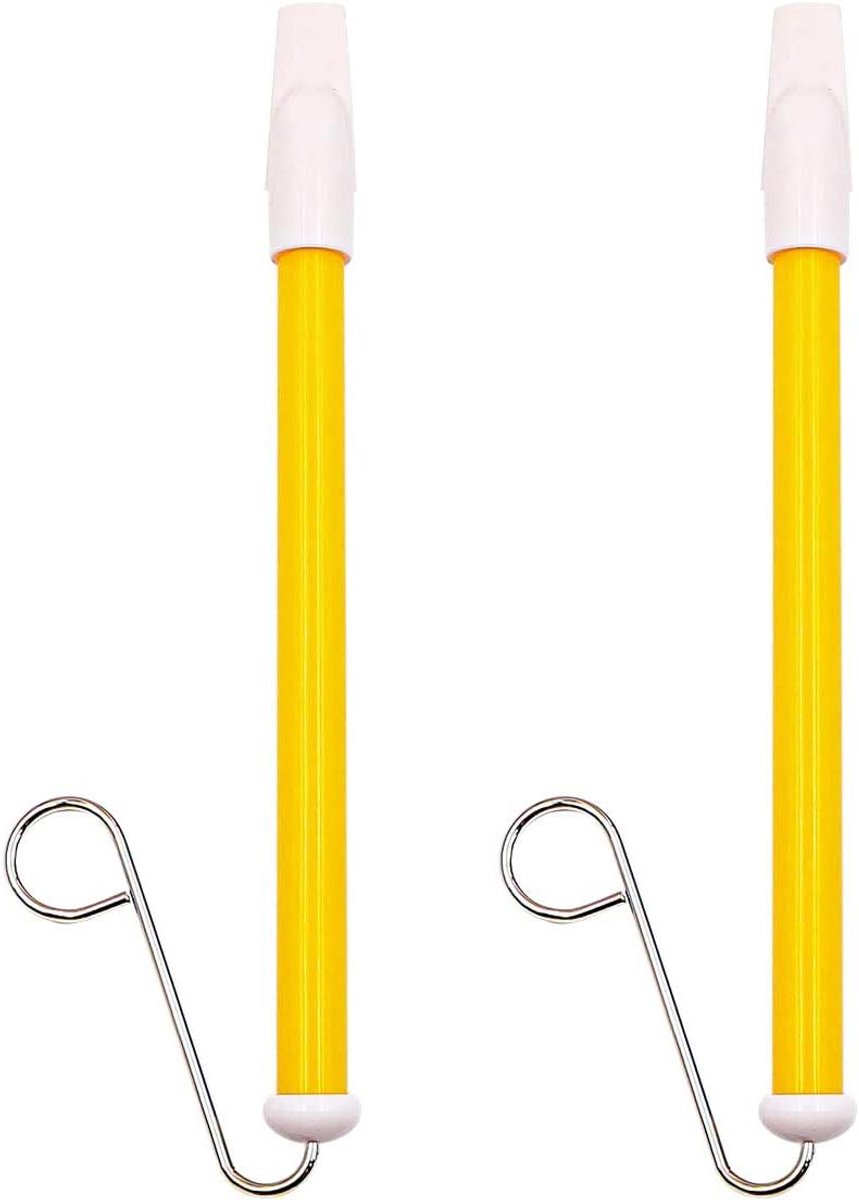 Slide Whistle Feestartikelen Set voor Ouder-Kindspellen Geel - Pack van 2
