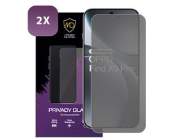 2-Pack MobyDefend Screenprotectors - Geschikt voor Oppo Find X9 Pro - HD Privacy Glass Screensavers