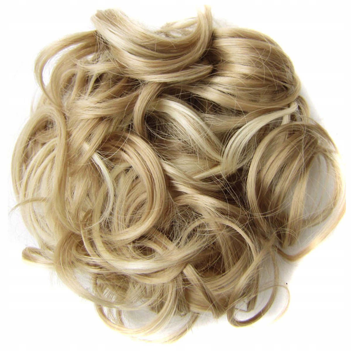 Synthetische Blond Haarstukken met Elastiek - Dichte Lokken