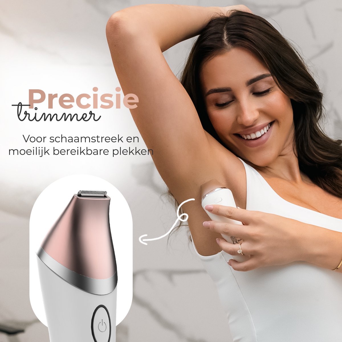 Wellshave 4 in 1 Ladyshave voor Vrouwen - Trimmer voor Vrouwen & Dames - Bikinitrimmer Dames - Scheerapparaat Vrouw thumbnail 5