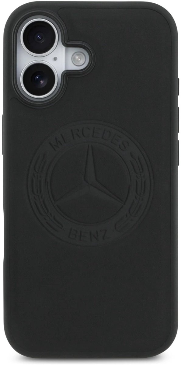 Mercedes-Benz Back Cover - iPhone 17 Hoesje - Zwart - Genuine Leather - MagSafe - Vintage Logo van Mercedes-Benz — afbeelding 5