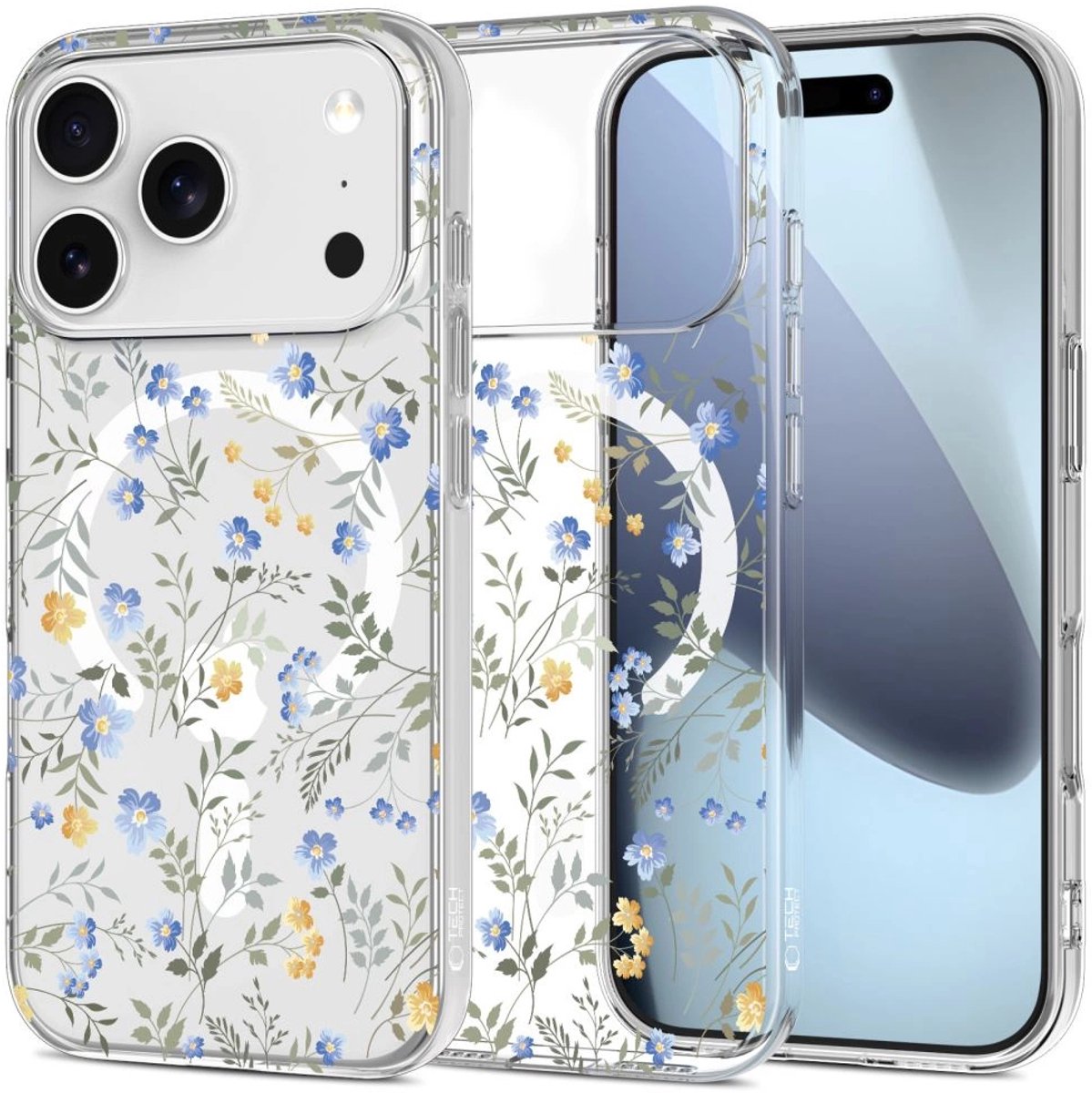 Tech-Protect Flexair Magsafe Hoesje Voor Iphone 17 Pro Leaf Daisy