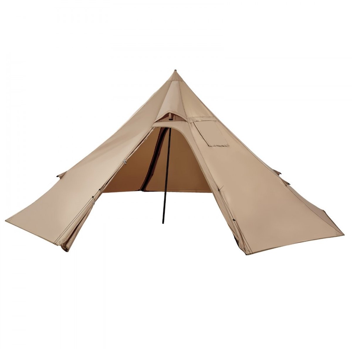 Tipi (Teepee) Tent 2 Persoons - 4-Seizoenen Kampeertent - Met Kachelaansluiting - Lichtgewicht Draagbaar - Canvasdoek