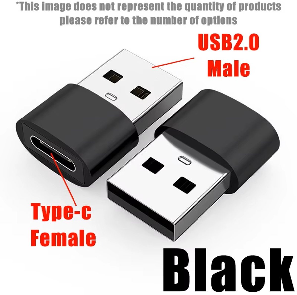 OTG USB naar USB C - 3 x Adapters - Duurzaam - Zwart - Universele - Compatibiliteit