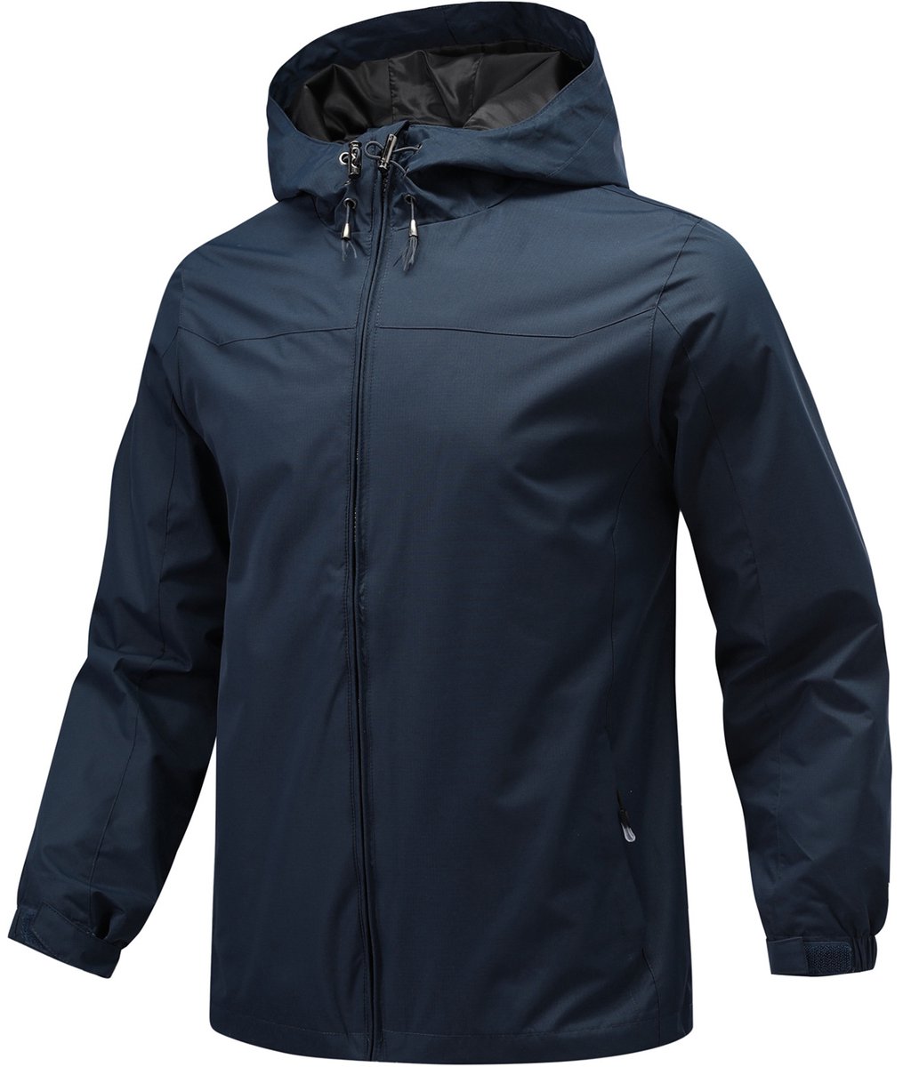 YOUTHUP Heren Jack Verstelbare Capuchon jas Blauw
