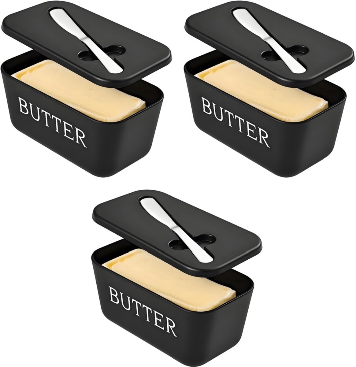 3 stuks - Kaasdoos - boter en plakken kaas - Herbruikbaar