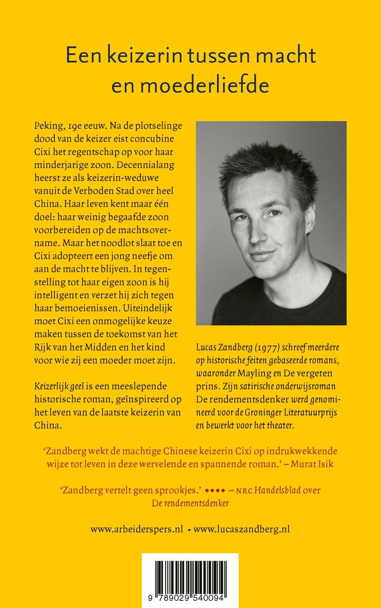 Keizerlijk geel - back cover