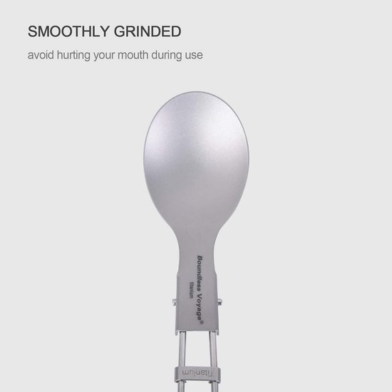 Esbit Titanium Bestek 3-Delig Ultralicht - Mes, Vork & Lepel Voor Outdoor & Camping