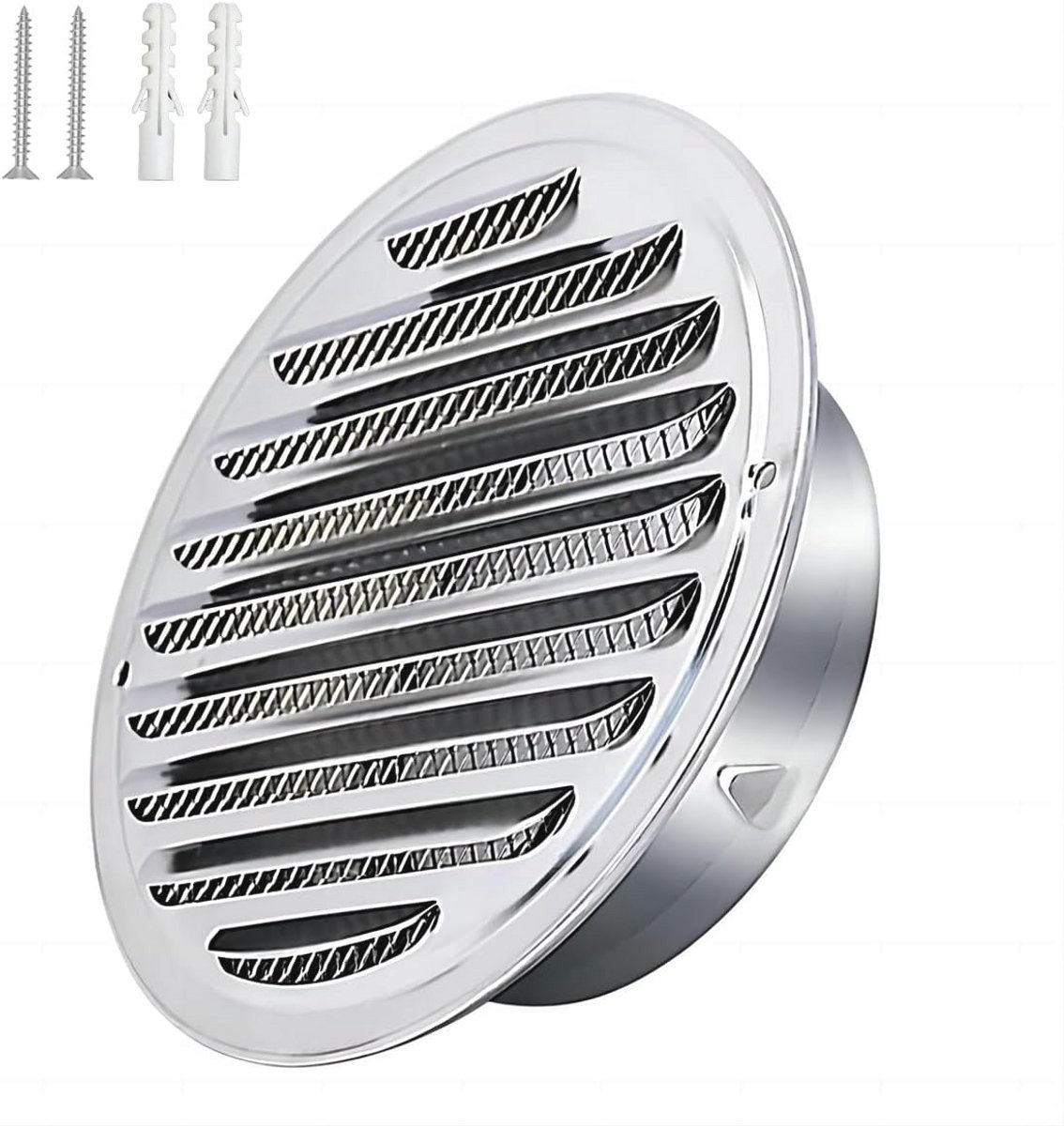 Ronde Ventilatierooster Cover 200mm - Roestvrij Staal Vent Cover voor Afzuigkap en Badkamer