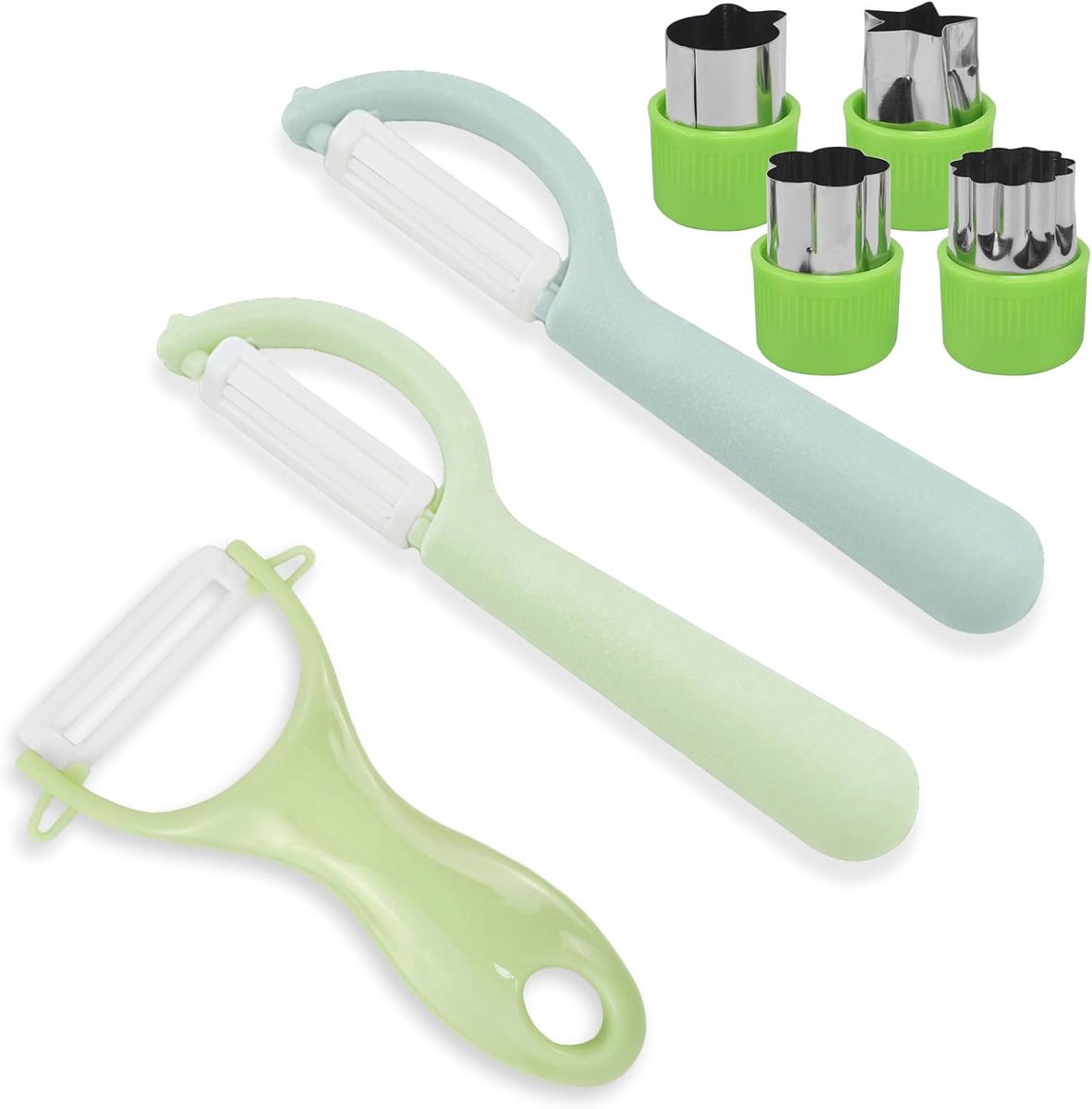 Multifunctionele dunschiller set voor groenteschillen