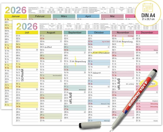 Mr. Wonderful Wonder Jaarplanner 2026 Met Uitwisbare Pen - Motiverende Dagplanner