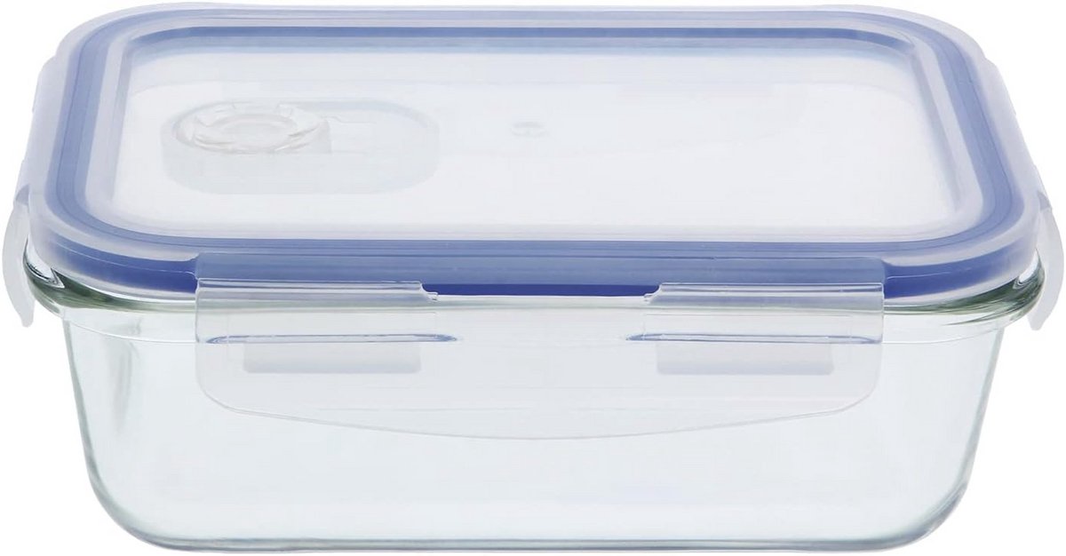 Luchtdichte glazen container - Rechthoekig, 18 x 12 x 6 cm