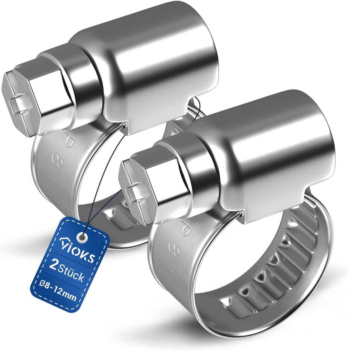 Slangklemmen voor zwembadslangen en afvoer, universele buisklemset 2x 8-12mm