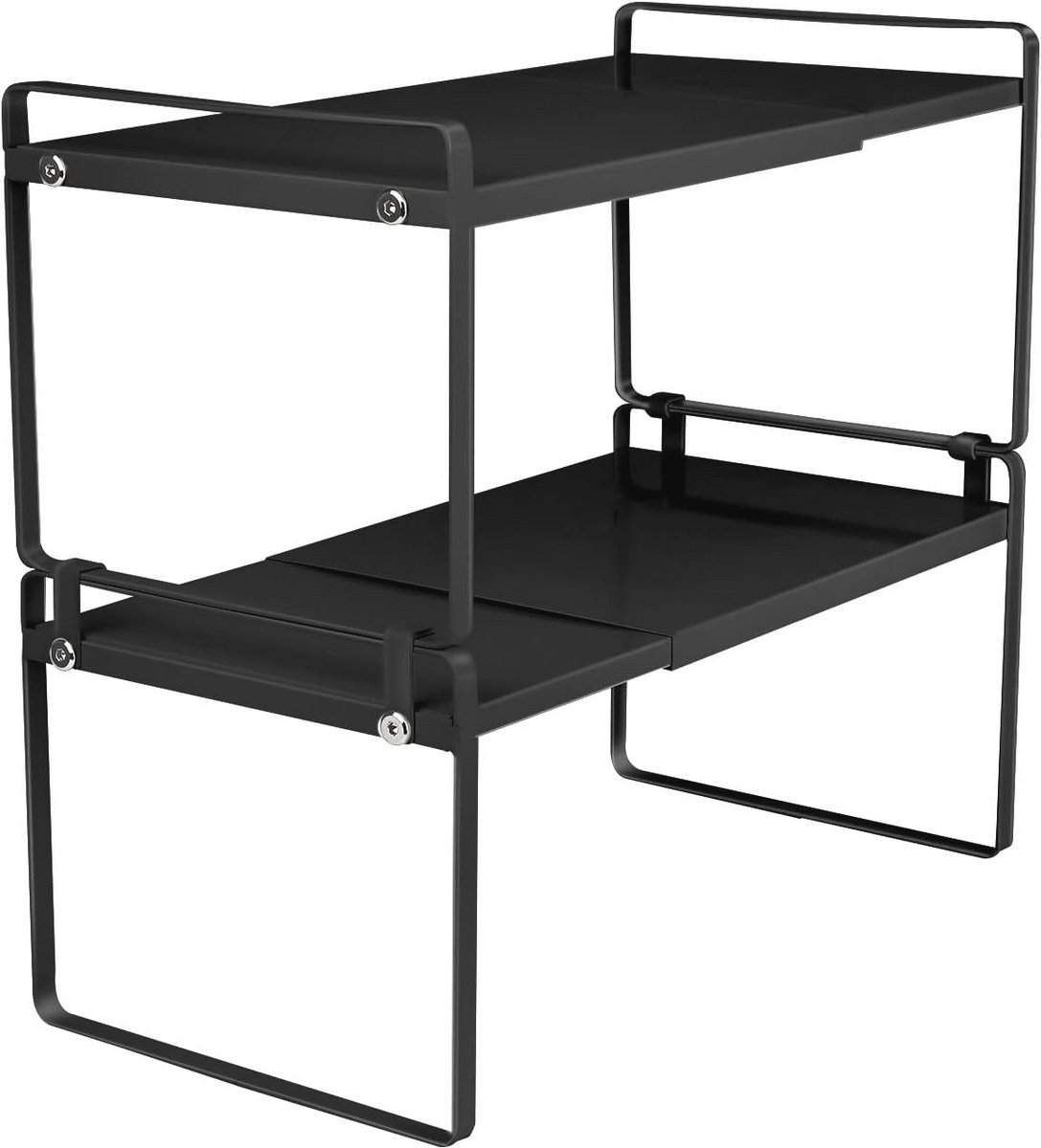 Kruidenrek Set van 2 - Keukenplank en Keukenorganizer, Stapelbaar en Uitbreidbaar